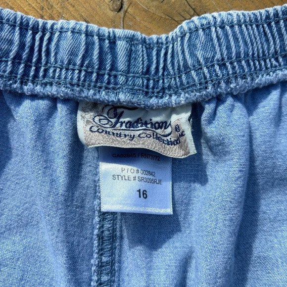 Vintage Tradition Country Classic Cotton Elastic Waistband Shorts with Pockets - Picture 2 of 9